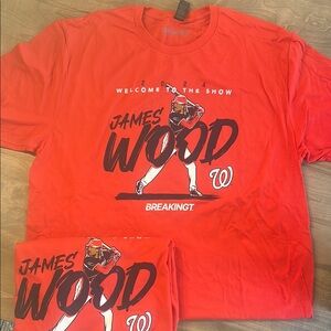 Red James Wood Graphic T-Shirt